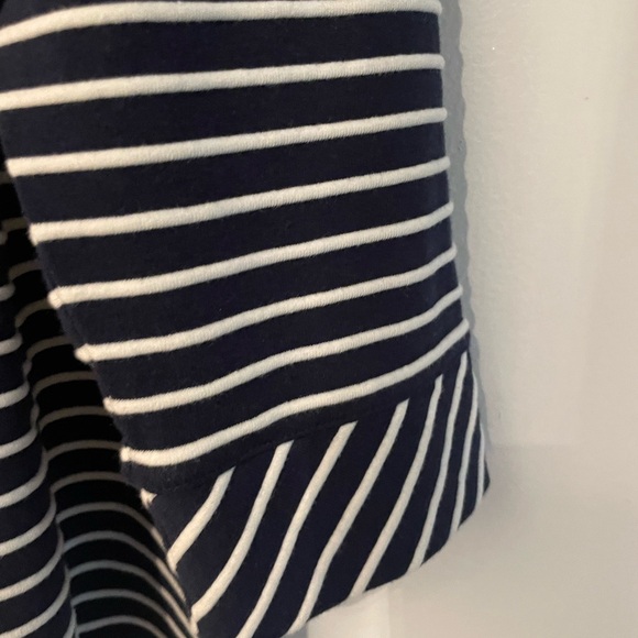Talbots Navy Blue/White Striped Tunic - Picture 4 of 6